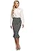 ANGVNS Women's Mermaid Skirt High Waist Fishtail Hem Plain Bodycon Pencil Skirts