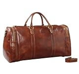 I Medici Italian Duffel Bags, Borsone Pak-n-stak Leather Luggage