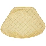 Gold Pintucked Wedge-Shaped Placemat for Round Tables