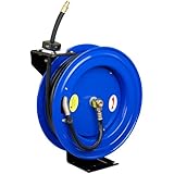 Cyclone Pneumatic 3/8-Inch x 50-Ft Retractable Air Hose Reel