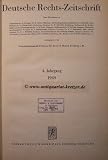 Produkt-Bild: Deutsche Rechts-Zeitschrift, 4. Jahrgang 1949, hg. von Generalstaatsanwalt Professor Dr. Karl S. Bader, Freiburg i. Br.,