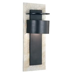 Kenroy Home 70287WHSL Pembrooke Extra Large Lantern, Natural White Slate With Bronze,... by Kenroy Home