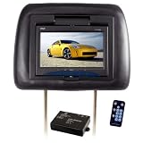 Adjustable Headrest w/Built-in 7 TFT Monitor (Black)