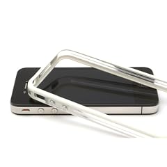 Schutzh�lle f�r iPhone 4 *** FROZEN HEAVEN***...:::TRANSPARENT - WEISS:::... mit METALLBUTTON von HORNY PROTECTORS�