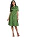 Jones New York Women's Belted Shirt Dress, Aloe, 6