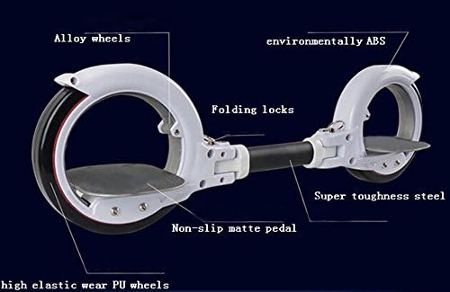 Timbers Hubless Self-Propelled Skate Freerider Portable Transportation X8 2nd Generation White