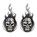 Skull Flame Studs - Collectible Jewelry Accessory Dangle Studs Jewel