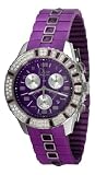 Christian Dior Unisex CD11431JR001 Christal Chronograph Diamond Purple Dial Watch
