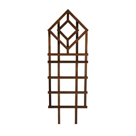 Lakeland Mills 6-Foot Deluxe Double Diamond Trellis, Cedartone by 