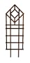 Lakeland Mills 6-Foot Deluxe Double Diamond Trellis, Cedartone