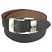 Black Triple Cube Plaid Design Wide Belt
