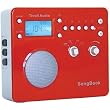 Tivoli Audio SongBook AM / FM Alarm Clock Travel Radio, Red