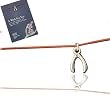 Lucky Feather "A Wish For You" Lucky Red String Wishbone Necklace on Inspirational Gift Card