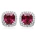10k White Gold, July Birthstone, Created Ruby and title=