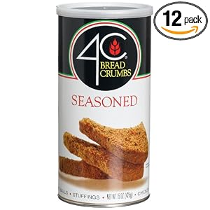 4C Seasoned Bread Crumbs, 15-Ounce Canisters (Pack of 12) by 4C