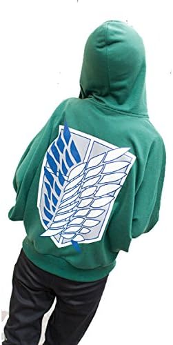 Fas Cosplay Attack on Titan Cosplay Costume Green Batwing Coat-Female-Large