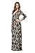 On Trend Paris Dress Baroque Bohemian 3/4 Sleeve Long Maxi Dress