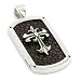 Mocha Stingray Cross Dog Tag