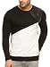 Gritstones Round Neck Full Sleeve T Shirt GSFSTSHT1303WHTBLK RS.593.00