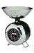 Typhoon Capsule Gloss Black Kitchen Scale with Steel Body and Stainless Steel Trim and Bowl