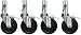Set of 4 Multi Function Scaffold Rolling Tower 5" Square Stem Wheels CBM1290