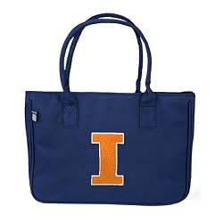University of Illinois Handbag Logo Purse Fighting Illini Logo College Official NCAA College Purse PURSES Hand Bag Bags Gifts and Gift Ideas For Ladies Women Woman Graduation Alumni or Fans Travelers OFFICIAL NCAA Merchandise