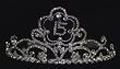 Quinceanera Tiara - Rhinestones - Silver Toned - 2in.