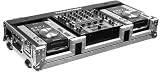MARATHON FLIGHT READY CASES MA-CDJ12W COFFIN TO HOLD 12 MIXER + GEMINI, NUMARK, PIONEER, DENON DNS1000, VESTAX CD PLAYERS W/ WHEELS