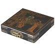 EXP Handmade Chinese Astrological Compass In Painted Black Leather Case