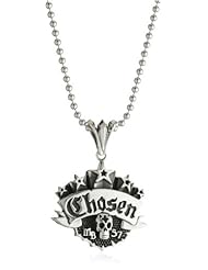 King Baby Chosen Star Sterling Silver Pendant Necklace On 22" 3mm Ball Chain