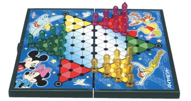 Disney Portable Diamond Game (with Magnetic Chess) - (Japanese Import - Instruction in Japanese only): Featuring Mickey Mouse, Minnie Mouse, Peter Pan, Dumbo, Winnie the Pooh, Tigger, Kanga and Roo