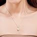 Sephla 14k White Gold Overlay Sterling Silver Moonstone Pendant Necklace For Women