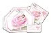 12 Baby Shower Bomboneiras, Ribbons, Party Favors, and Invitations with Envelopes - Baby Girl, in Spanish