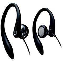 Philips SHS 3200 Kopfh�rer (flexible 3D Ohrb�gel, ideal f�r Sport) schwarz