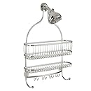 InterDesign York Lyra Jumbo Shower Caddy, Satin