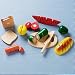 Wooden Sliced Toy Food Set - Wooden Cutting Food