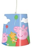Peppa Pig Childrens Tapered Light Shade Featuring Easy Hang System (No Need to Remove the Bulb)