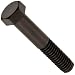 Black Nylon 6/6 Hex Cap Screw, USA Made, 3/8" - 16, 2" Length, Partially Threaded (Pack of 100)