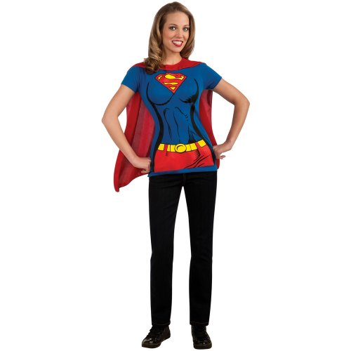 Supergirl T-Shirt Adult Costume Kit, X-Large