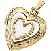 14K Yellow Gold Mother Of Pearl Heart Locket