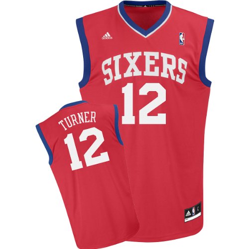 Adidas Philadelphia 76Ers Evan Turner Revolution 30 Replica Road Jersey Xx Large