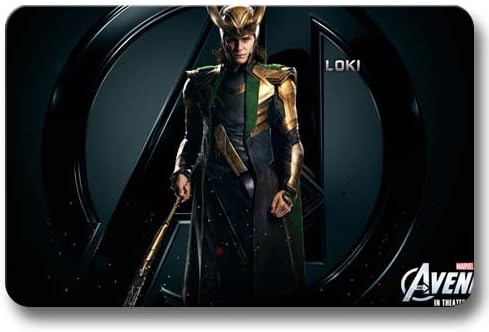 Doormats Non-skid Decor Rug House Gate Marvel's Avengers Assemble Design 16x24Inch / 40x60cm