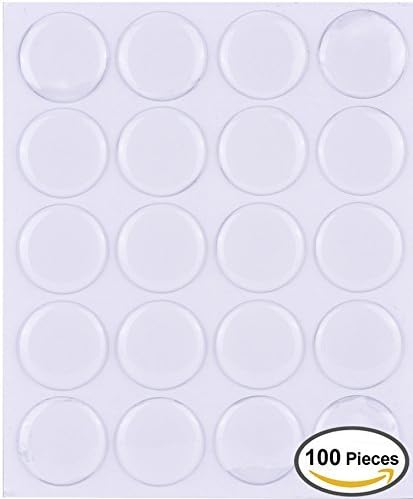 Bluecastle 100 Pieces Epoxy Stickers for Bottle Cap Pendants, 1-Inch, Clear