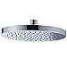 KES Extra Large 8-Inch Drenching Rain Fall Shower Head Fixed Mount with Swivel 1/2 Metal Ball Connector, Polished Chrome,J201S8