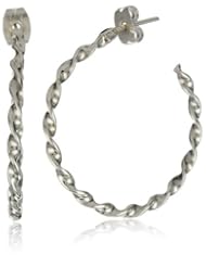 Argento Vivo Paisley Twisted Hoop Earrings