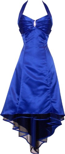 Medon's Women's Plus Size Satin Halter Bridesmaid Prom Dresses