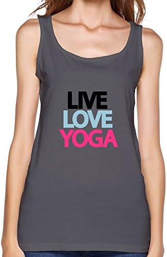 Timo Women's Tank Top Live Love Yoga Size L DeepHeather