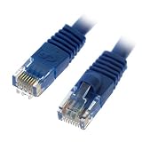 GTMax RJ45 CAT6e Snagless Molded Patch Network Ethernet Cable ( 25ft, Blue )