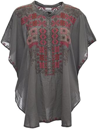 Biya By Johnny Was Cast Grey Nakita Kaftan (Medium)