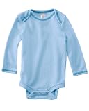 Bella Infants Long-Sleeve Thermal One-Piece, baby blue/navy, 12 - 18 Months